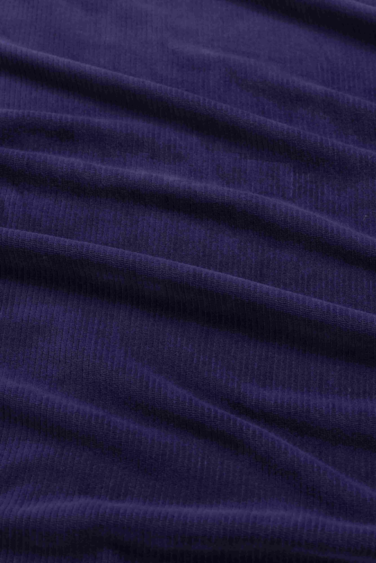 Sandra Dress | Rib Velour Navy