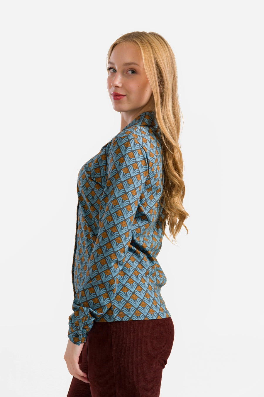 Sara Blouse | Jungle Green Flower