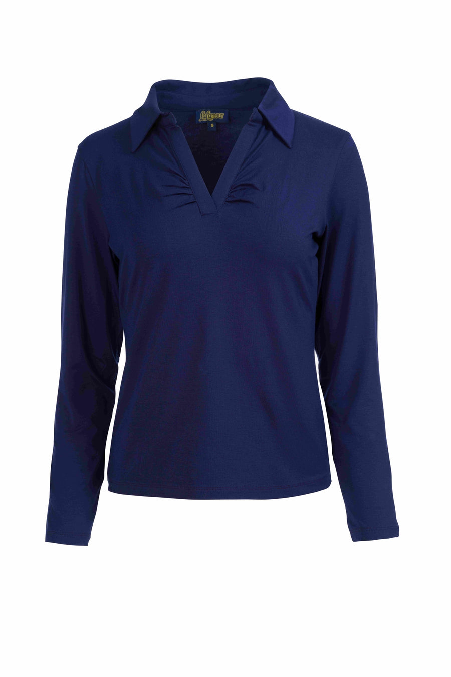 Suzy Top Long Sleeve | Ecovero Plain Blue