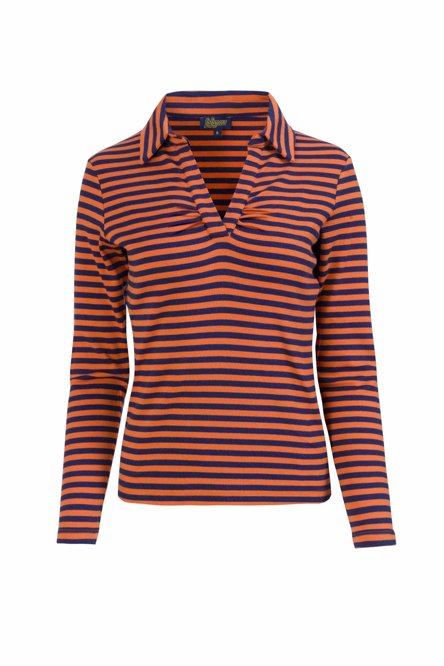 Suzy Top Long Sleeve | Navy Stripes