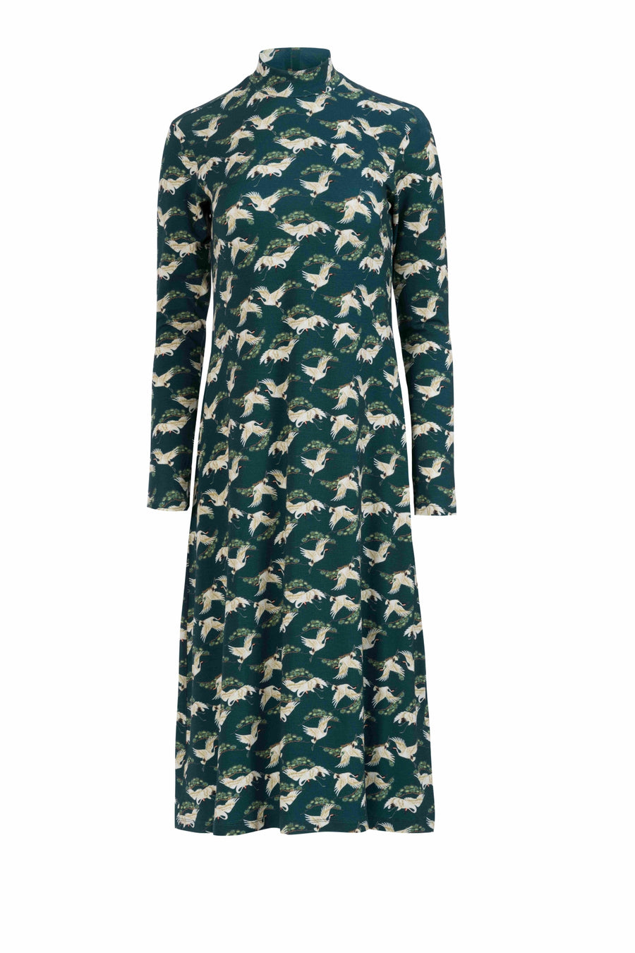 Willow Dress | Crane Dance Petrol