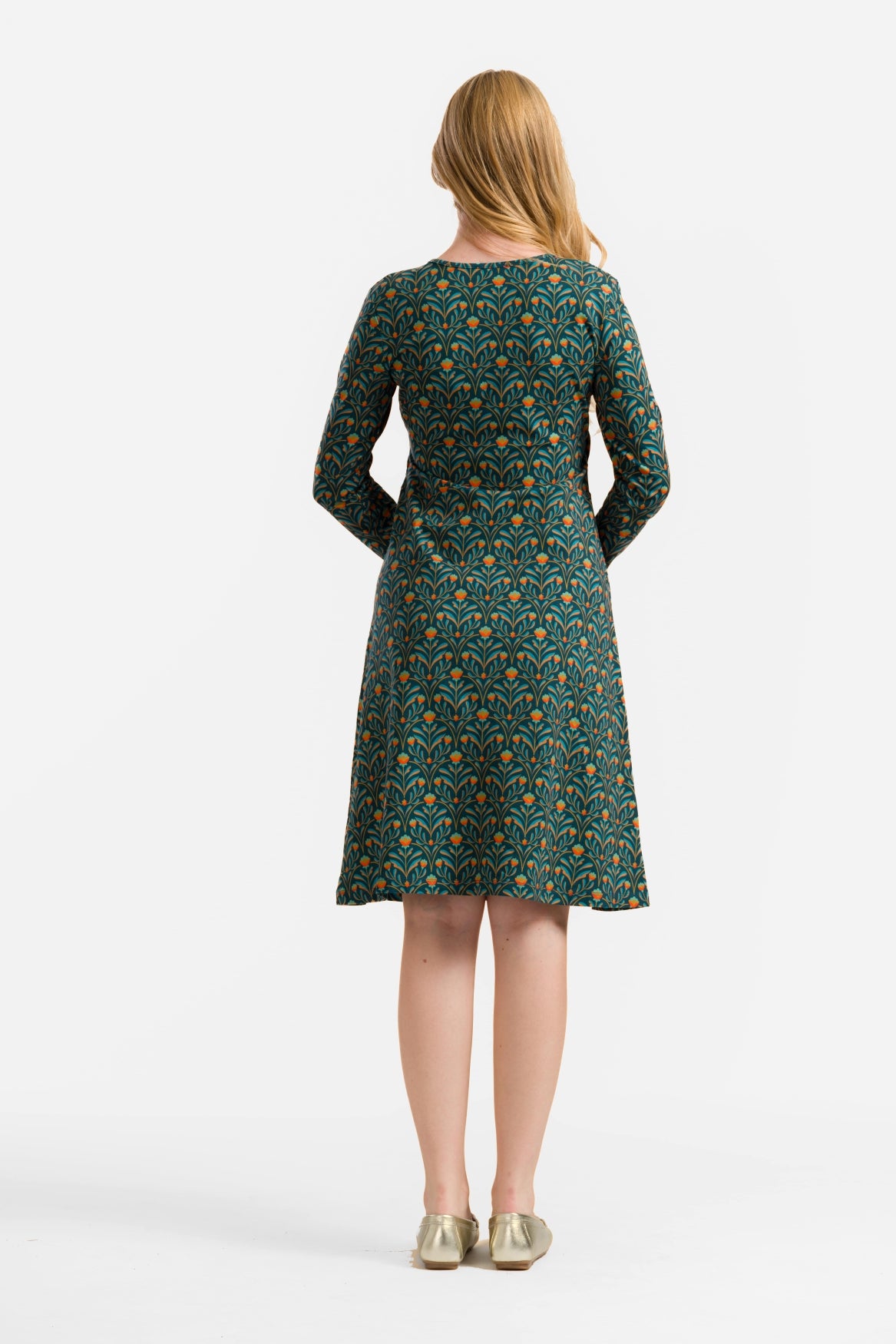 Chrissy Cross Dress | Barock Flower Green